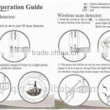 Wholesale Wireless Hidden Camera Laser RF DETECTOR + Mic metal Detector 50PC