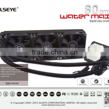 Alseye WATER MAX 80DTG liquid cooling for cpu i7 laptop cooling pads with pc case fan and PWM connector
