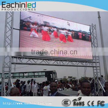 full color P8 event outdoor led display hanging video wall in sport ground for advertisement
