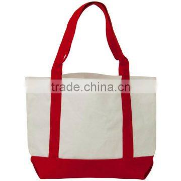 Promotional canvas tote shopping bag