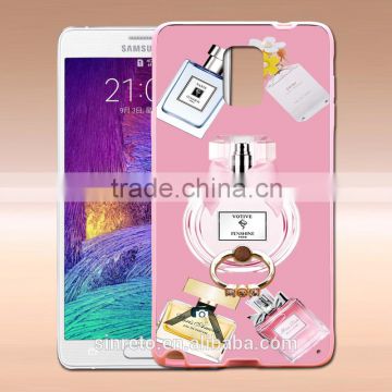 Slim Fashion Perfume TPU+PC Phone Case With Finger Ring Holder For Samsung Note4
