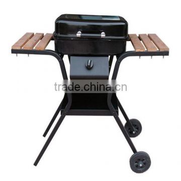 High quality large gas bbq grill with both side plates