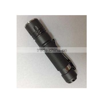 1.5V 1AAA battery alkaline pen light mini black torch 90lm