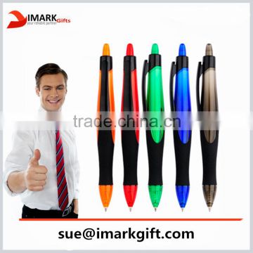 Colored Thick Ballpoint Pen Sport Style Plastic Ball Pen For Office Stationary
