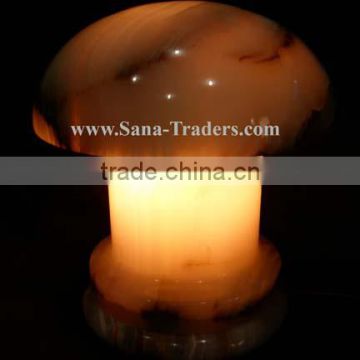 Natural Marble, Onyx Mushroom Lamp