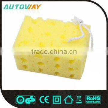 Yellow Hot Selling car wash sponge with handle