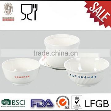 Chinese design white color melamine dinner set melamine tableware