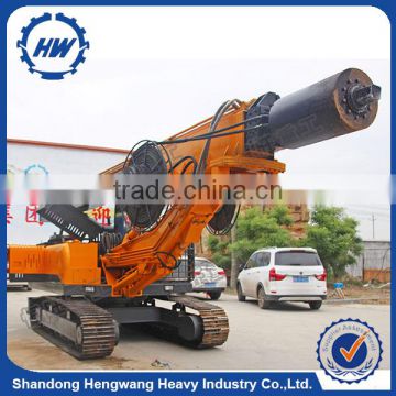 Hydraulic wheel mounted rotary drilling rig with cab