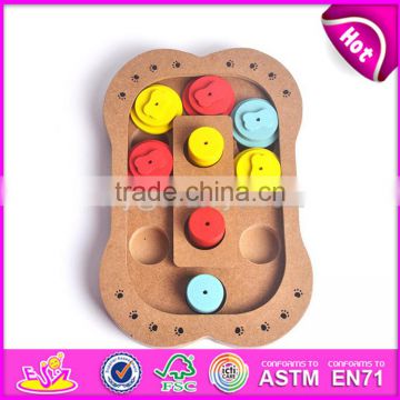 Wholesale cheap wooden interactive cat toys best design pet IQ training wooden interactive cat toys W06F033