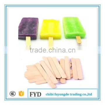 100% natural wooden bamboo ice cream skewers