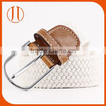 White Cotton Pin buckle webbing weaving fabric strap belt