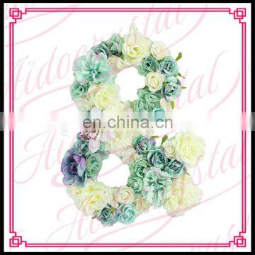 Aidocrystal Latest product simulation flower letter & for wedding bridal bridegroom name combination decorative