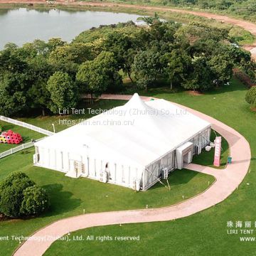 Liri High Peak Tent with Glass Wall for Weddings