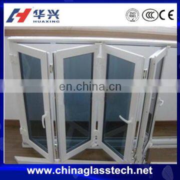 customized black glass energy saving aluminum alloy interior bathroom doors