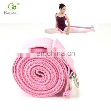 Yoga Strap Best For Stretching Durable Cotton With Metal D-Ring