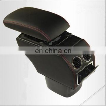 Convenient free punching raising with storage box auto car armrest