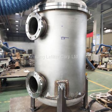 waste water used water filter housing with stainess steel material in Paper making plant