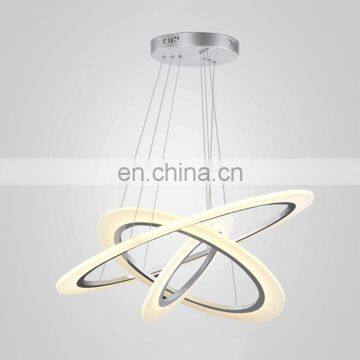 Fashion Designer 3 rings Pendant Lights Acrylic LED Chip Main Room Chandelier