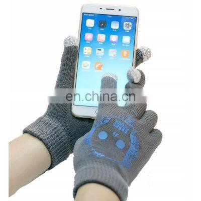 Custom Logo Touchscreen Capacitive Gloves Winter E Touch Screen Glove For Texting Typing Smart Phone Tablet iPad