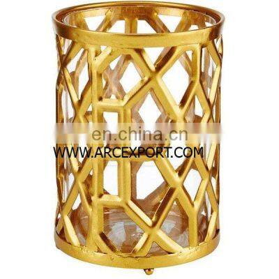 gold plated candle votive