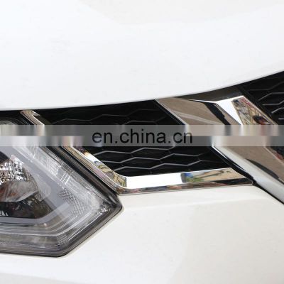 Autoaby Car Chrome Front Grille Decoration Cover Trim Grilles Stickers for Nissan X-trail T32 2014-2017 Accessories