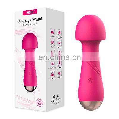 Mini Size Japanese AV Wand Massager Quiet Rechargeable Water Proof Powerful Vibration Portable Clitoral Sex Toy for Woman