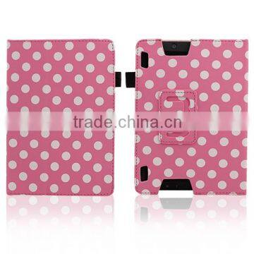 Cute Polka Dot Leather Tablet Covers for Kindle Fire Fashion Covers