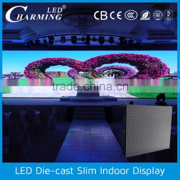 High resolution 64*32 scan 1/16 Die-cast indoor video led display