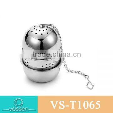 Egg shaped stainless steel tea infuser
