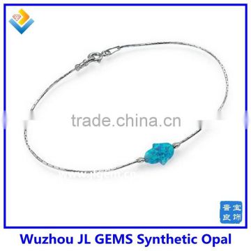 2014 new hottest selling necklace and bracelet pendant stone price opal hamsa bracelet jewelry