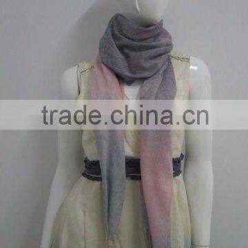 Graduated Color Yarn Dyed Lady Scarf