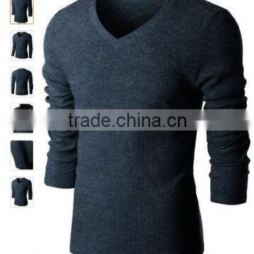 Dark blue Men round-neck T-shirt