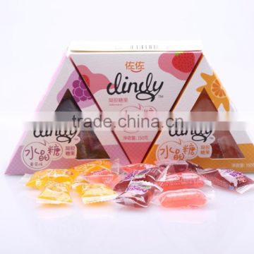 150g cheap delicious gift box packing fruit jellly candy gummy