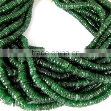 Natural Green Aventurine Smooth Round Coin 7-8mm 14" Long Beads Strand,Handmade Beads Strand,Natural Gemstone Beads,Spac