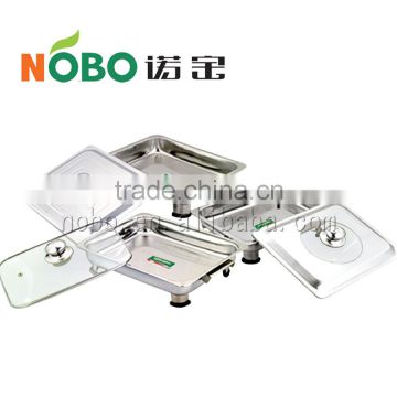 Stainless steel serving tray food tray with metal cover
