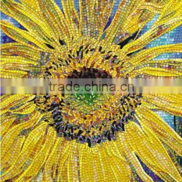most popular flower pattern design mural mosaic flower mural
