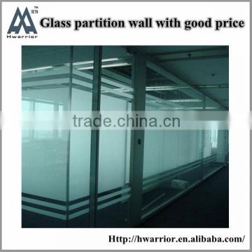 Frosted tempered glass partition
