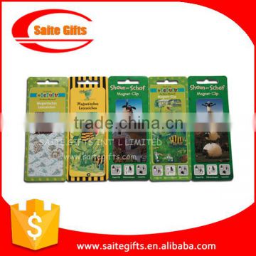 Magnetic cartoon rubber bookmark for children