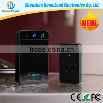 Waterproof Touch Button Wireless Hotel Doorbell Chime System with Battery powered