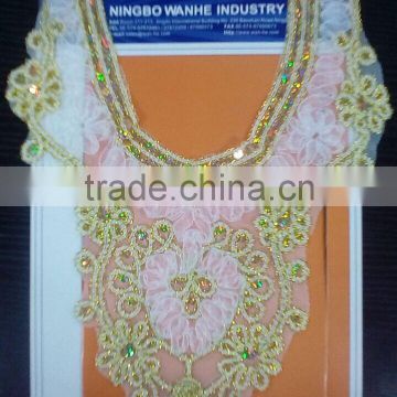 new product sequin decorative of voile embroidery lace