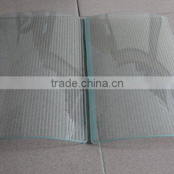 Curved tempered glass silkcreen printing with AS/NZS2208:1996, BS6206, EN12150 certificate