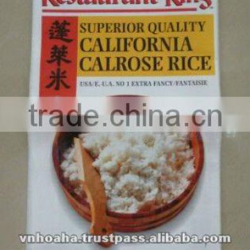 Vietnam good quality pp woven plastic bag for rice, rice bag 50kg