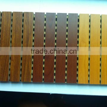 Auditorium Soundproofing Decorative Wooden Grooved OEM Acoustics Panel