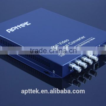 4 channel rs485 coaxial video fiber optic transceiver for CCTV systems