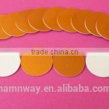 pre-cut composited material two pieces gold alu-foil induction seal liner
