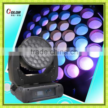 37pcs 12W rgbw 4 in 1 zoom moving head led disco light