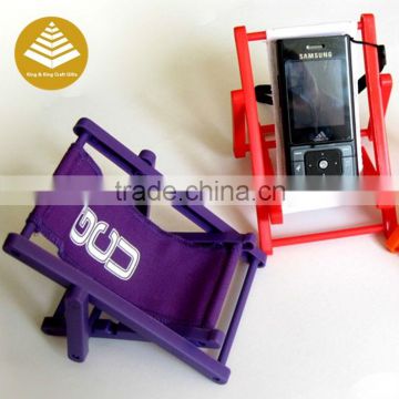 Customized no charger cell phone stand holder rubber cellphone desk holder