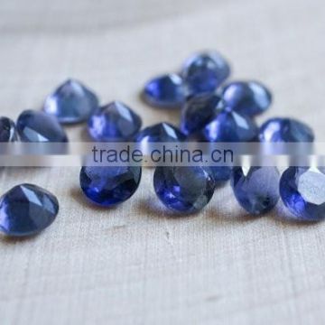 Wholesale price AAA Quality Loose Gemstones Blue Corundum Loose Round cut Gemstone