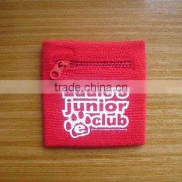 Wholesale custom promotional embroidery red terry sweatbands