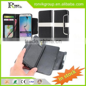 2016 Brand new design card holder wallet mobile cell phone case for Samsung Galaxy S6 edge
